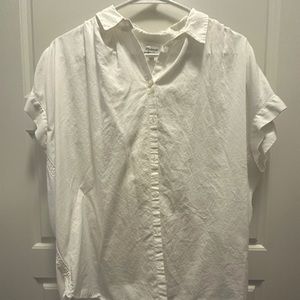 Madewell White Courier Top